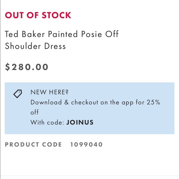 NWOT’s TED BAKER BARDOT STYLE PAINTED POSEY DRESS NEVER WORN - Picture 11 of 12